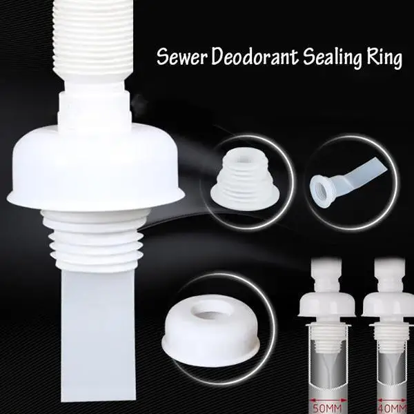 Floor drain anti-blocking odor ring core sewer 40-50 kitchen bathroom seal deodorant and insect-proof silicone floor drain Deodo