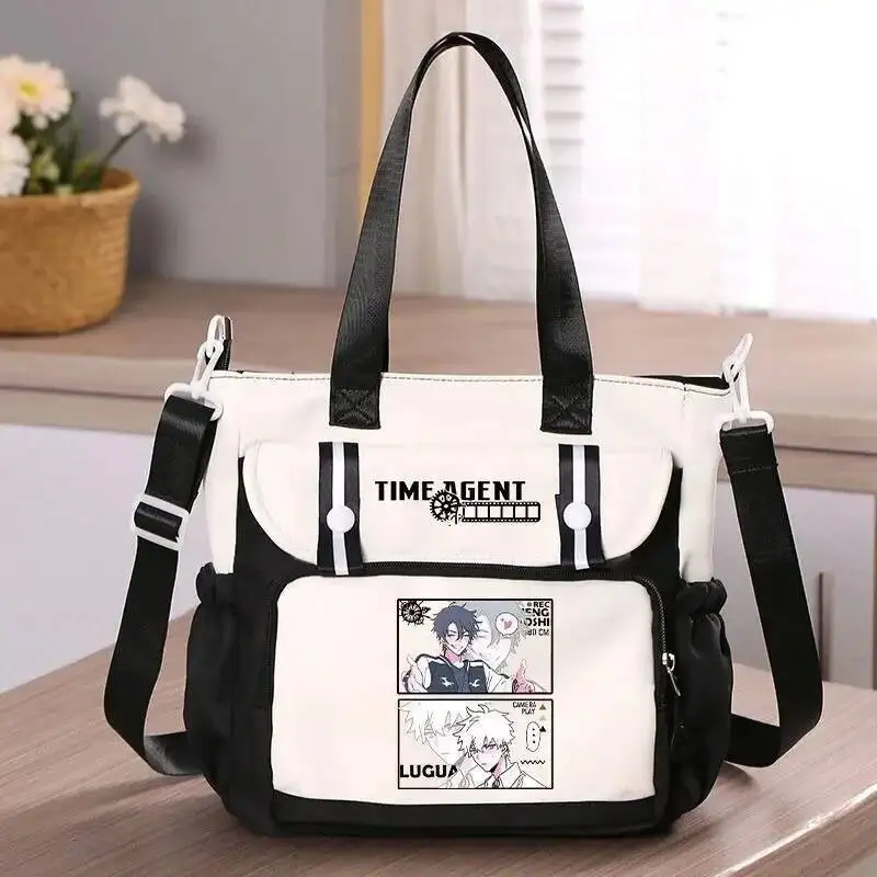 

Anime Game Chibi Black Red Blue White Link Click Student Messenger Crossbody Shoulder Bags School Girls Large Capacity
