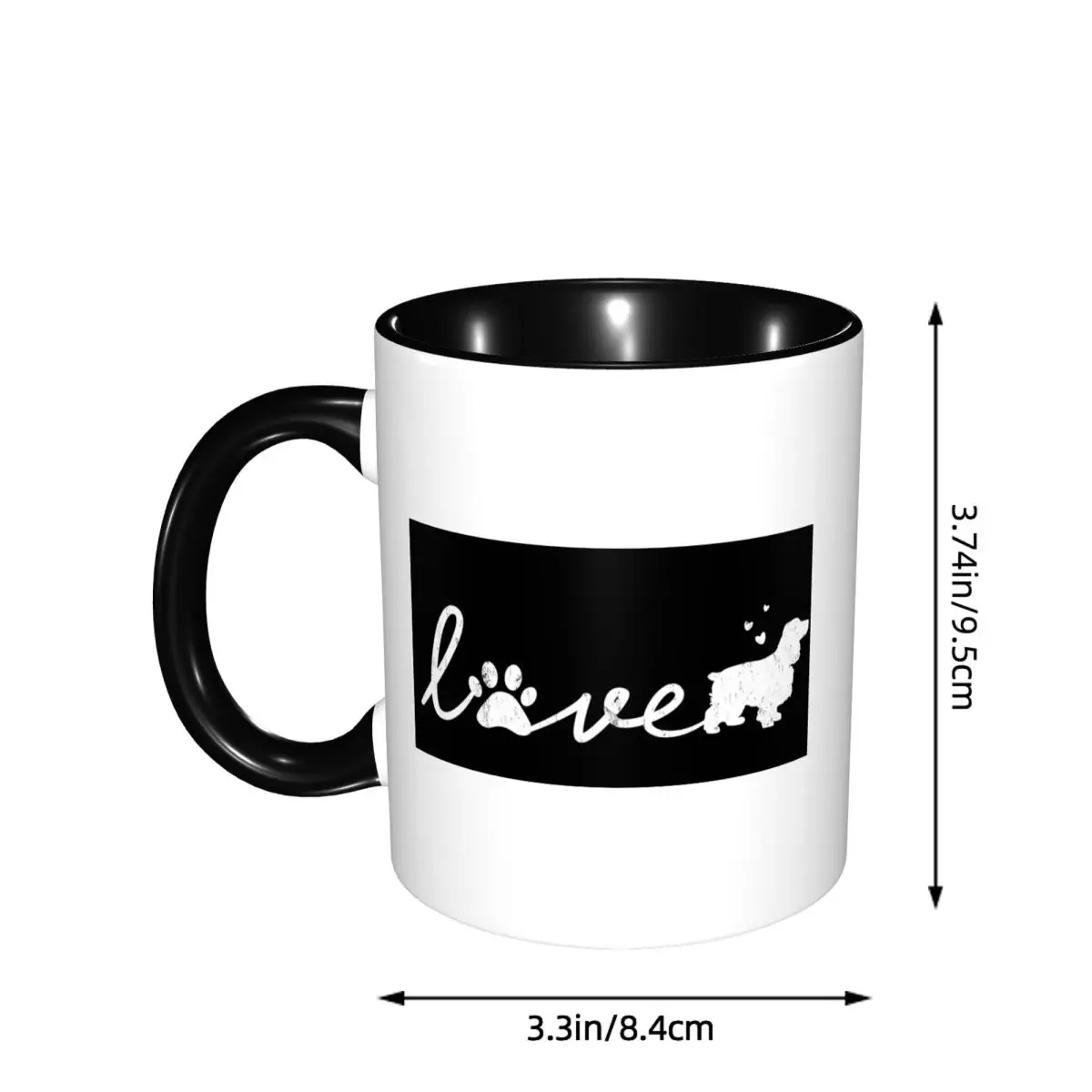 Cocker Spaniel Love Dog Pet Lover Gift Mug Funny Ceramic Coffee Cups Tea Mugs Milk Cup Drinkware Gifts for Woman Man