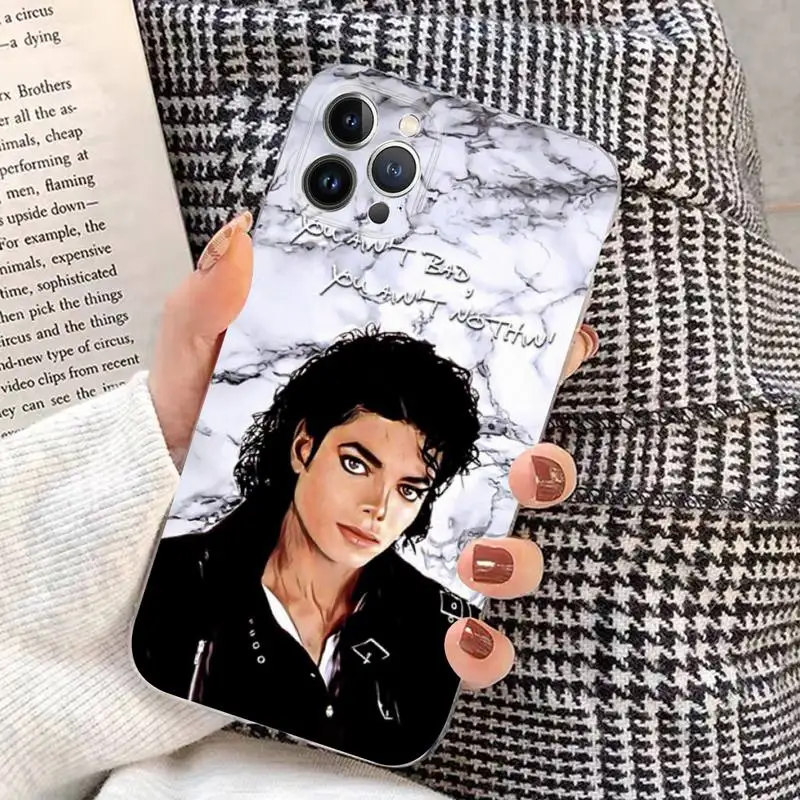 Michael Jackson Hot Singer Phone Case Silicone Soft for iphone 14 13 12 11 Pro Mini XS MAX 8 7 6 Plus X XS XR Cover