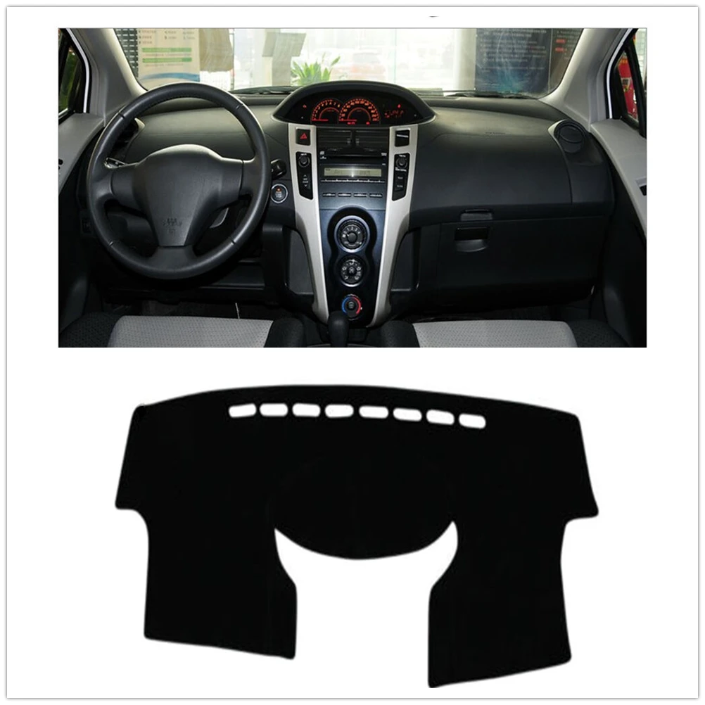 Dash Mat Dashmat Panel Cover Shade Center Console Carpet Heating Proof Shield Strip Trim For Toyota Yaris 2006-2011