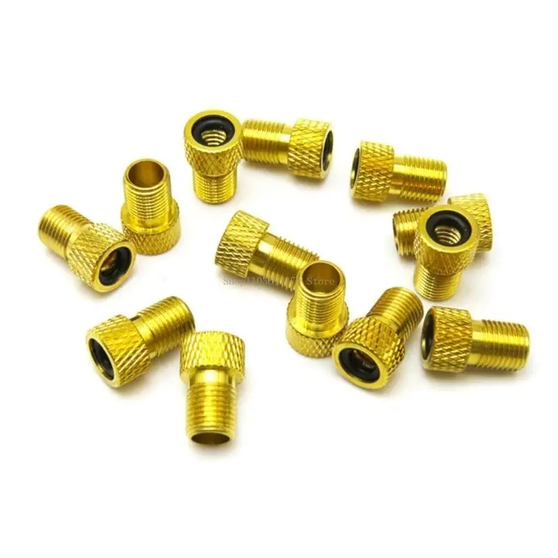 Bike Converters Bike Tire Valves Adapter Presta to Schrader Convert Nozzle