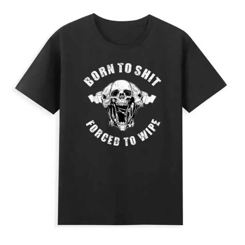 Born To Shh Forced Wipe Funny Sarcastic Saying Joke Men's T Shirt