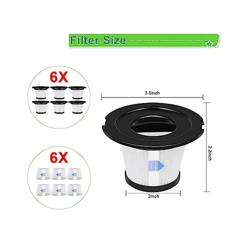 ملحقات قطع غيار مرشحات HEPA لـ ORFELD V20 لـ MOOSOO K17 للمكنسة الكهربائية اللاسلكية A18 NEQUARE