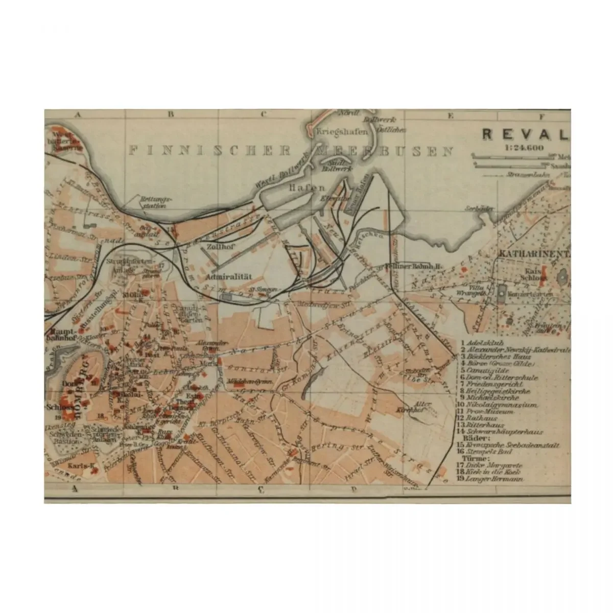 

Vintage Tallinn Estonia Map (1914) Throw Blanket Blankets For Bed Picnic Sofas Warm Blankets