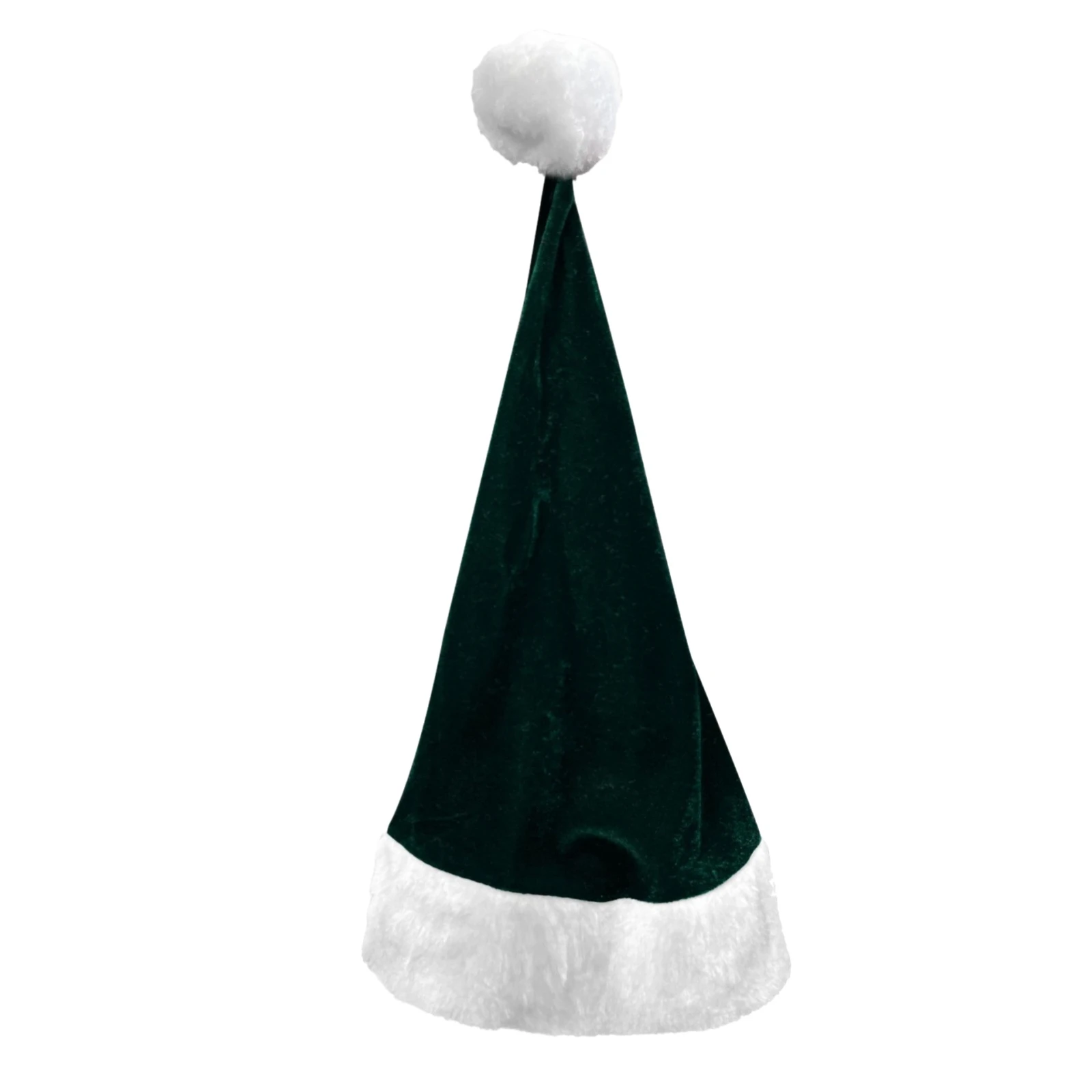Women's Christmas Green Dress Sleeveless Cake Yarn Dress Christmas Tree Dress with Hat Santa Claus Party Dresses
