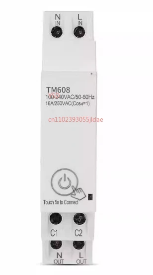

TM608 Smart WiFi Однофазный счетчик энергии с мобильным приложением, многофункциональный для домашнего использования, 16 А, 100-240 В