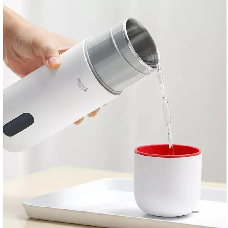 Deerma Portable Electric Kettle Thermal Cup 350ML DR035S Water Bottle Temperature Control Smart Water Kettle OLED display