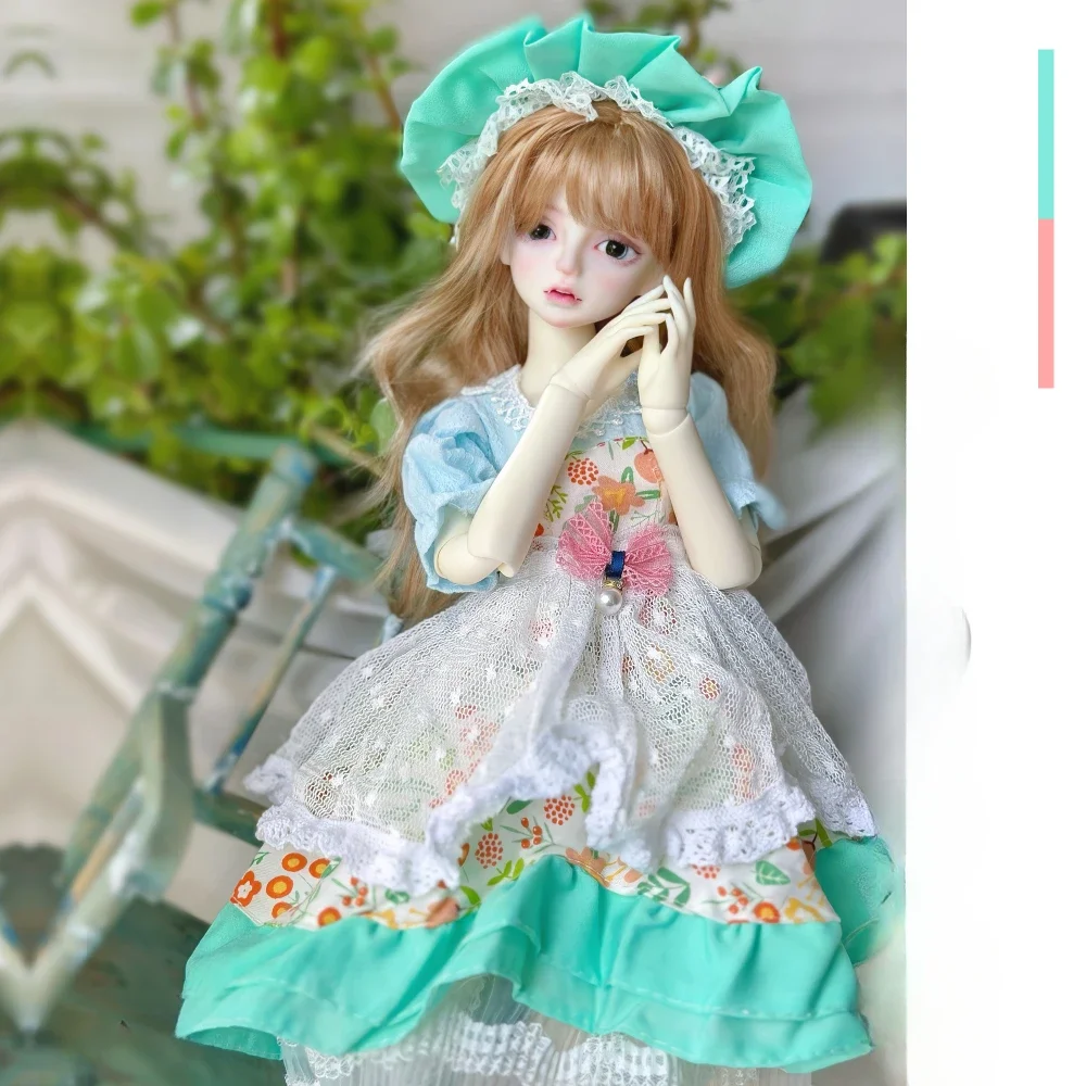 패션 1/4 인형 옷 45cm BJD 인형용 사랑스러운 공주 스커트 DIY 소녀 장난감 드레스업 놀이 집 인형 액세서리, 인형 미포함
