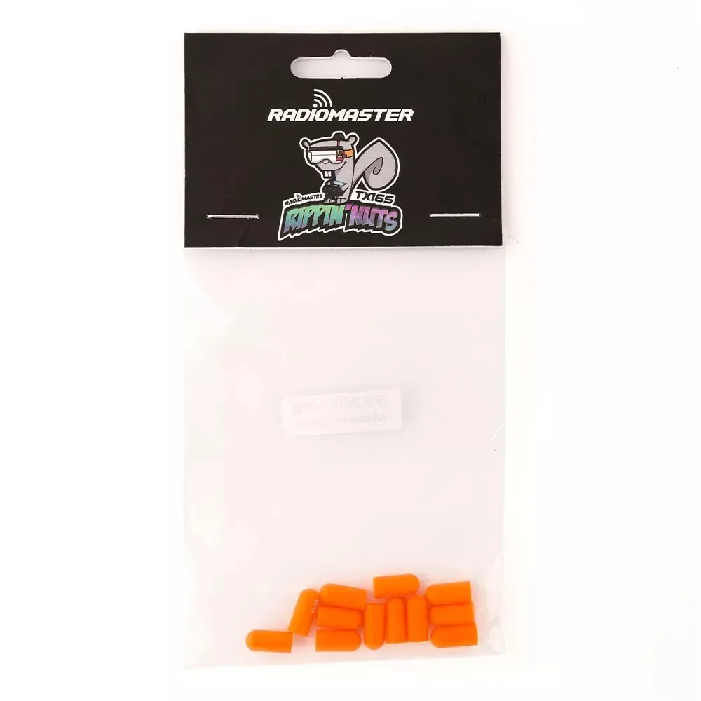 Set di coperture per interruttori in silicone con etichettatura RadioMaster da 12 pezzi, 21 mm di lunghezza / 11,5 mm corto (colore casuale) per parti fai da te TX16S TX12