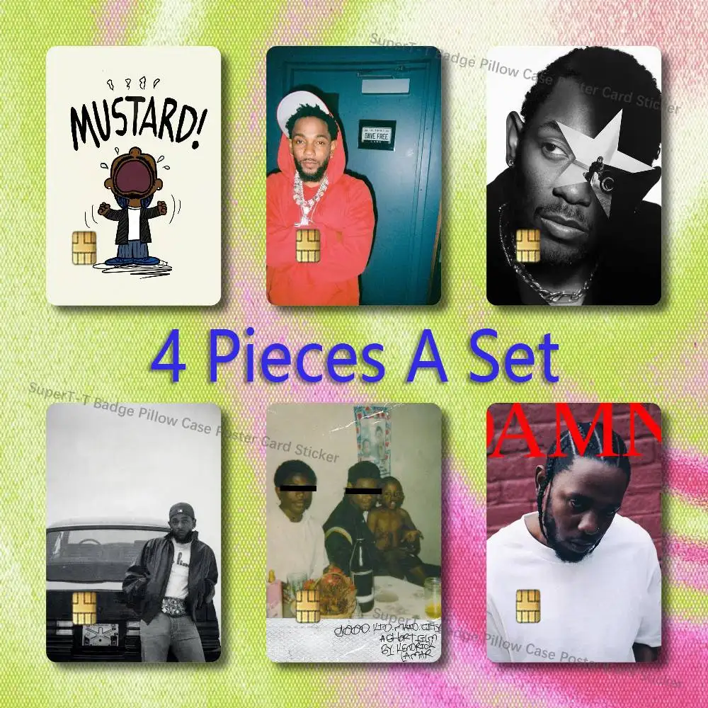 K-Kendrick Lamar GNX Credit Card Skin Stickers for VISA JCB Mastercard and Other IC Bank Card Decoration Protect