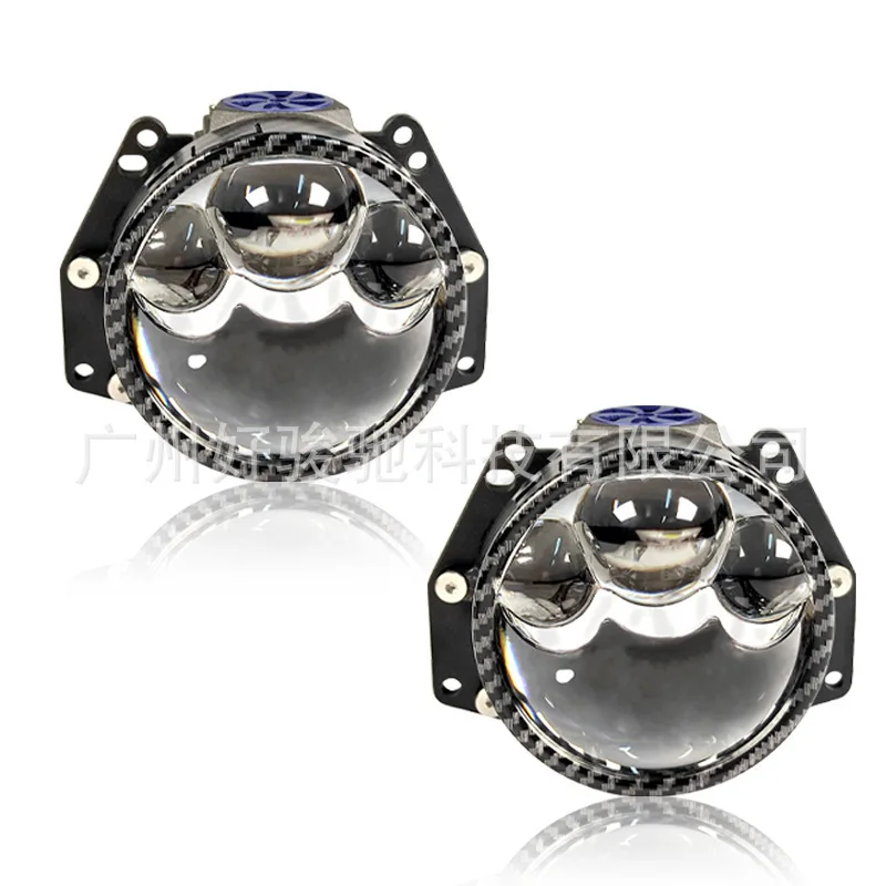 P93 Copper Tooth Dual Fan Triple Direct Laser Lens 3-inch Car LED Dual Lens 90W Direct High-Intensity Headlight view 3