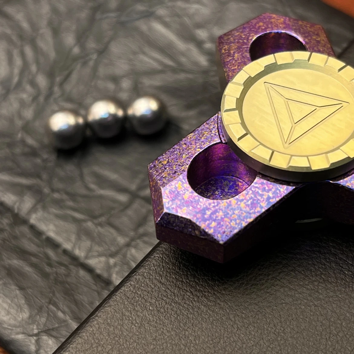 Titanium Alloy EDC Fidget Slider โลหะ Haptic Spinner Anti Stress Sensory ADHD Focus Magnetic Glide โต๊ะของเล่นผู้ใหญ่