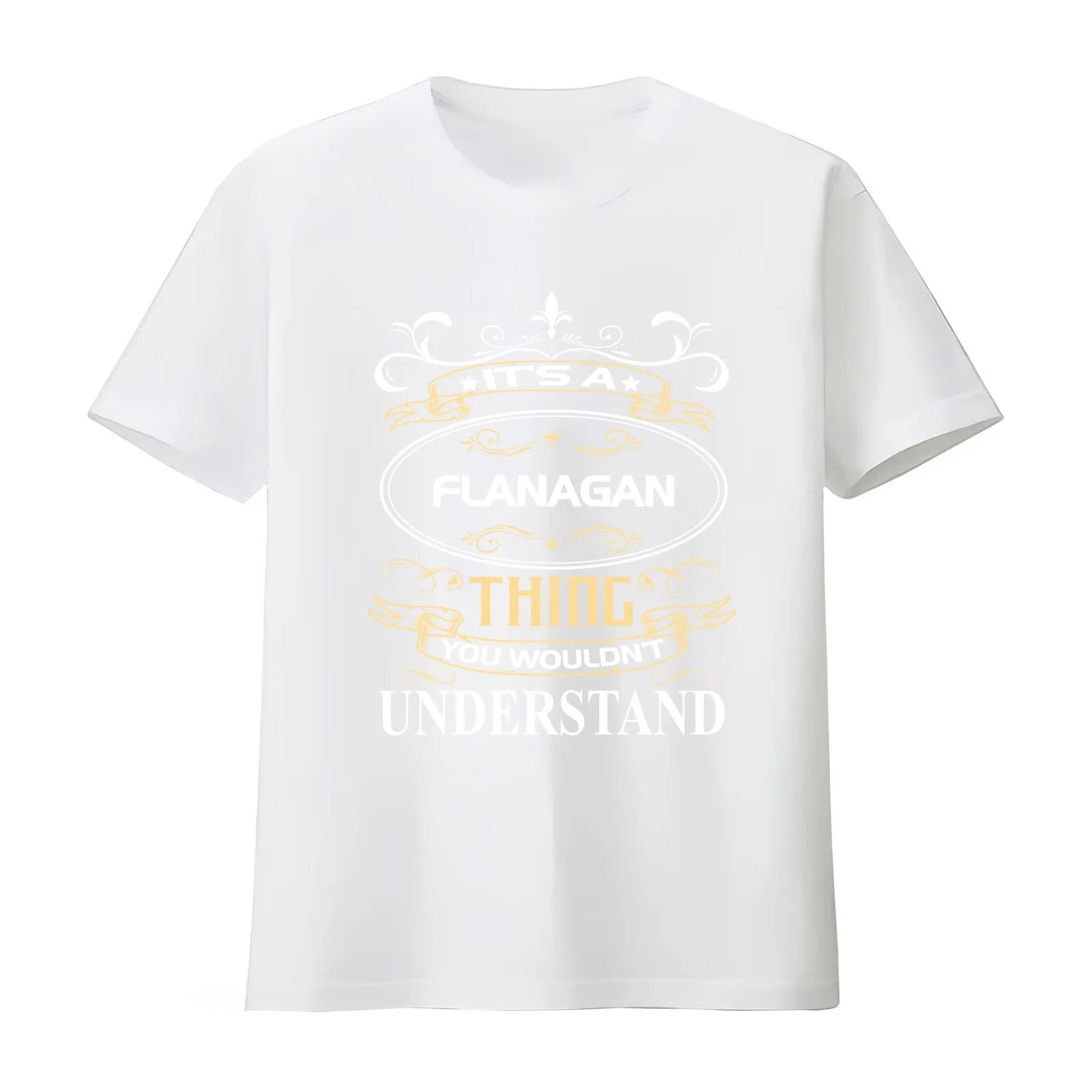 Flanagan Name Shirt It's A Flanagan Thing You Wouldn't Understand T-Shirt Summer Casual Cotton Tee Oversized Streetwear Tops