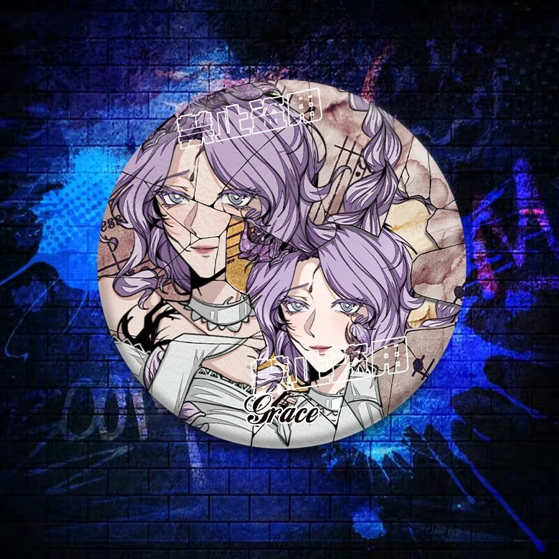 لعبة الهوية الخامس انعكاس شارة فلاش مزدوج Naiad/ميكانيكي/راقصة/حديقة ACG السلع حقيبة قلادة الديكور هدية المفضلة