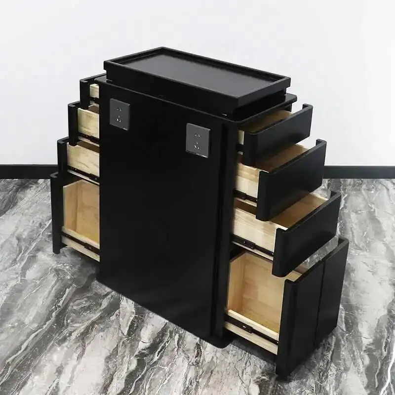 

Trolley Cart Auxiliary Wheels Beauty Salon Makeup Furniture Multi-purpose Hairdresser Rollers Manicure Support Removable Storage