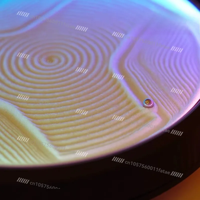 

Kinetic Zen Sand Garden， Programmable Automatic Drawing Machine for Home Office Decor， Soothing Ambient Light & Creative Gift