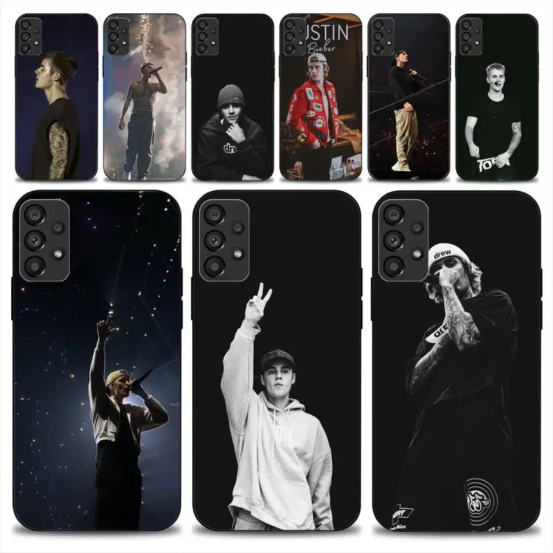 Hot Singer Justin Bieber Phone Case For Samsung Galaxy  A51 A71 A13 A73 S23 A52 A53 5G Soft Cover