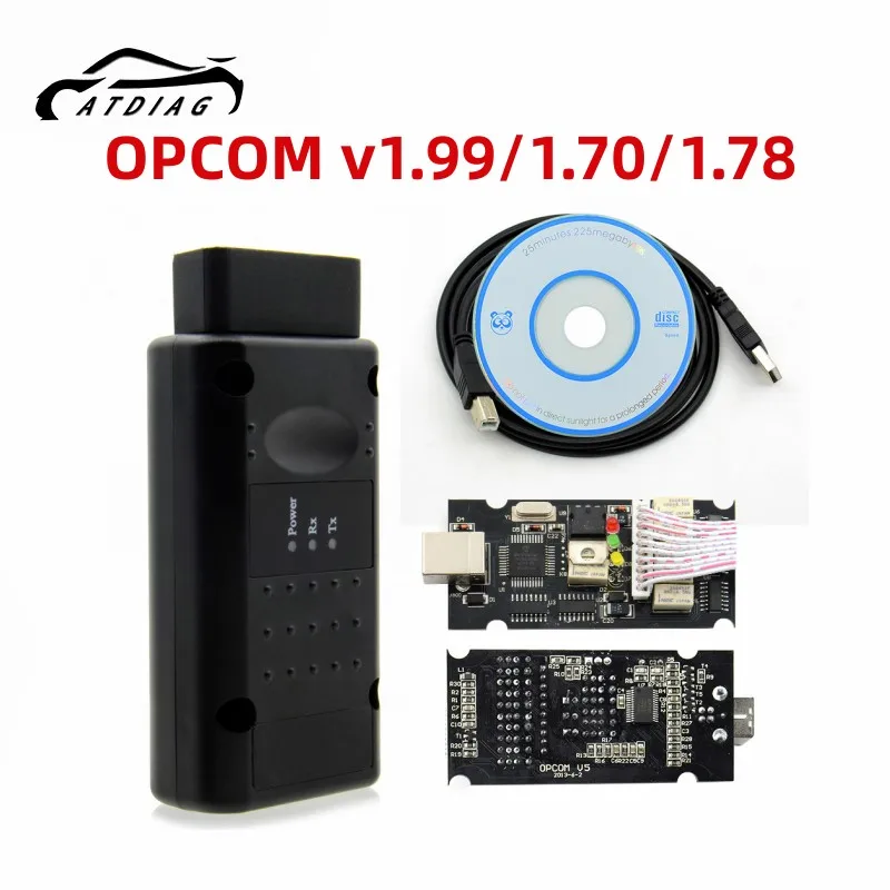 New Auto Scanner OPCOM 2021 For Opel Flash Firmware Update OP-COM 1.99/1.78/1.70 With PIC18F458 FTDI OBD2 Diagnostic Tools