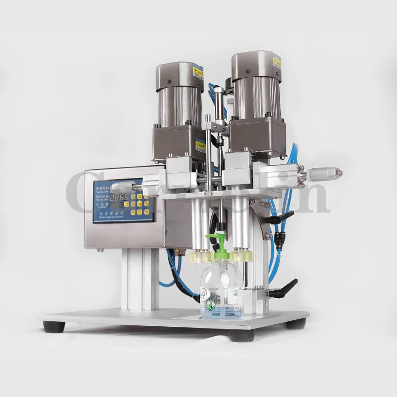 Garrafa rotativa comercial capper máquina automática suco spray tampa torção conta-gotas de vidro tampando tampa detergente plástico 6300