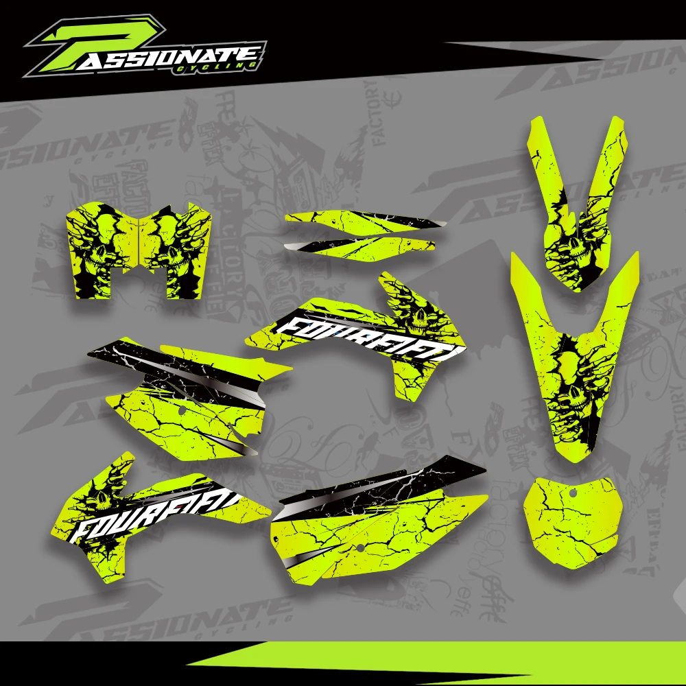 

For KTM SX SXF XC XCF 2014 2015 EXC EXCF XCW 2014 2015 2016 HLMT Motorcycle Sticker Custom Team Graphics Decals Kit