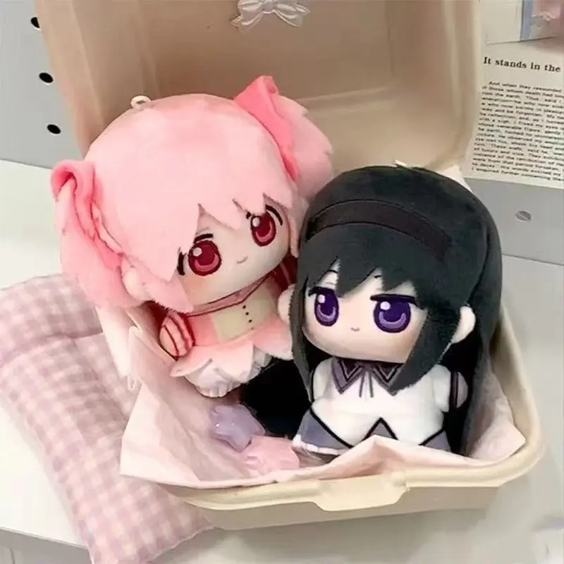 

10cm Magical Akemi Homura Plushie Kaname Madoka Girl Cosplay Figure Stuffed Plush Doll Toys Pendants Keychain Birthday Xmas Gift