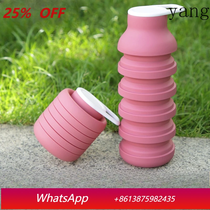 

LH Portable Outdoor Folding Water Cup Large Capacity Travel Sports Kettle Going Out Riding Retractable