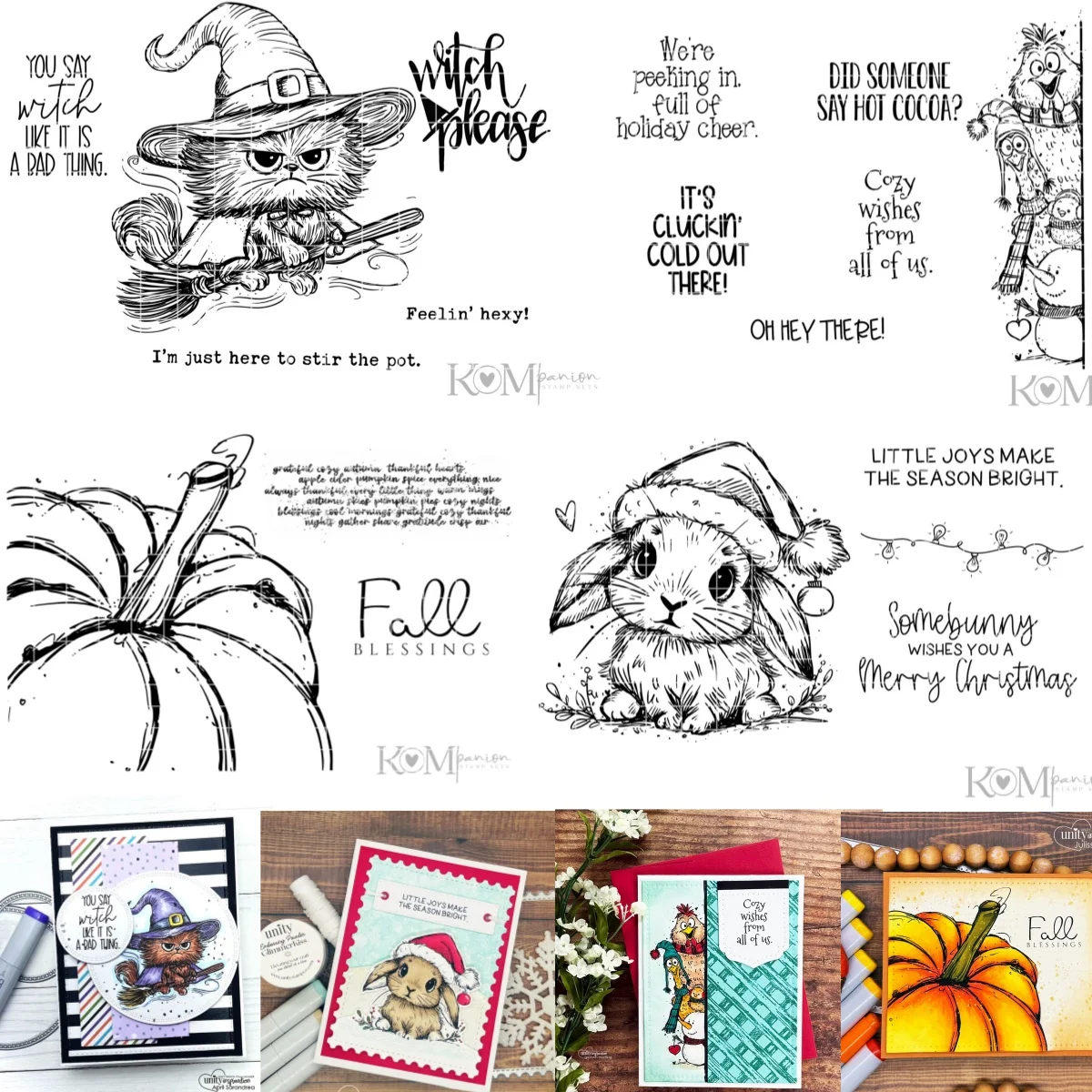 

Festive Santa Witch pumpkin Clear Stamps for DIY Scrapbook Embossed Paper Card Album Craft Template Supplies Decoration 2025 New