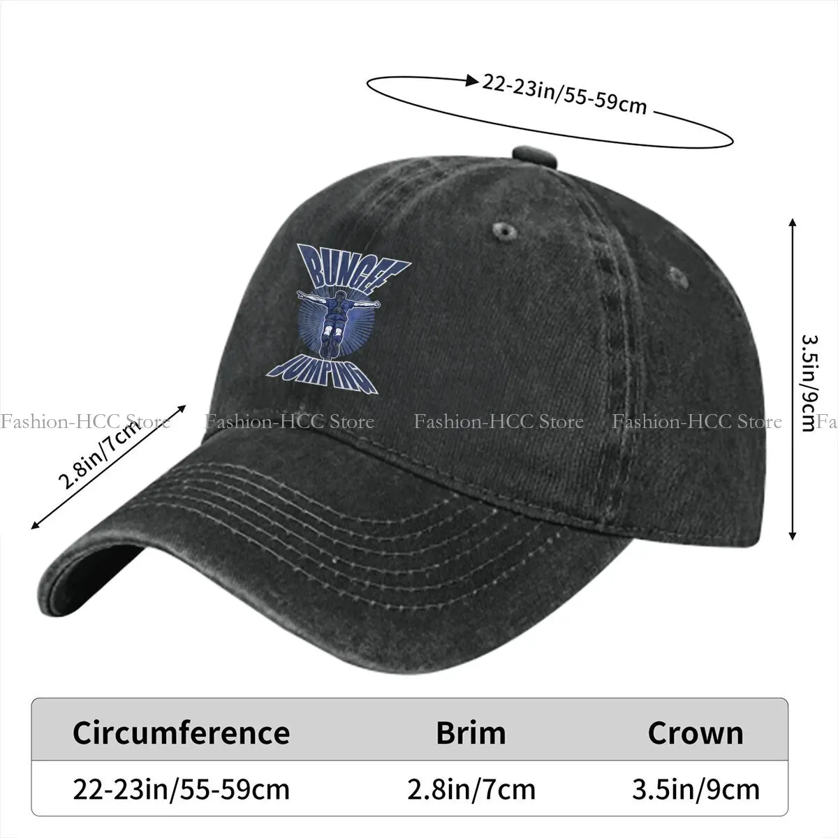 Vintage Extreme Sport Baseball Caps Peaked Cap Bungee Jumping Extreme Sports Sun Shade Hats for Men Women