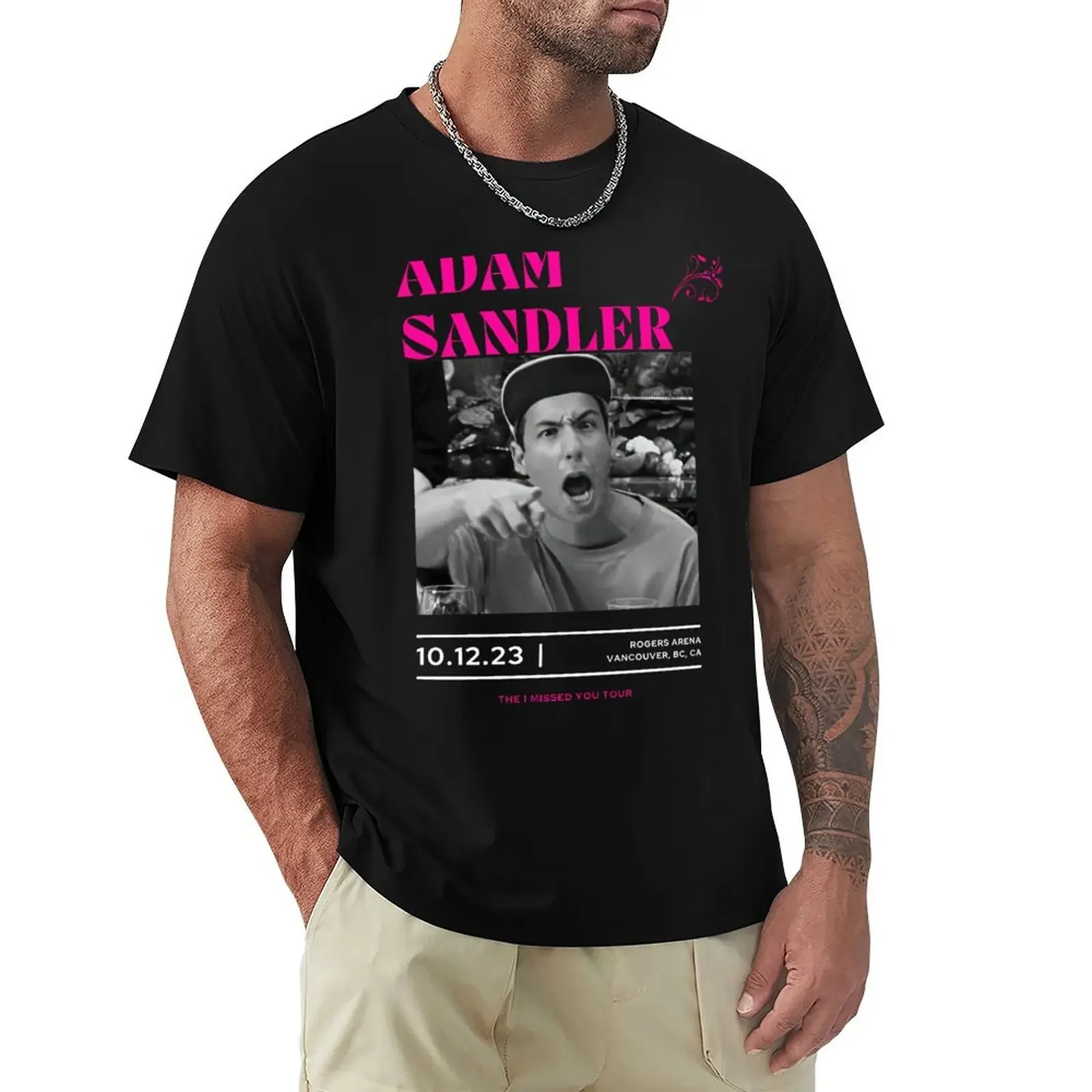 Adam Sandler I Missed You Tour T-Shirt cute clothes sublime Short sleeve tee men