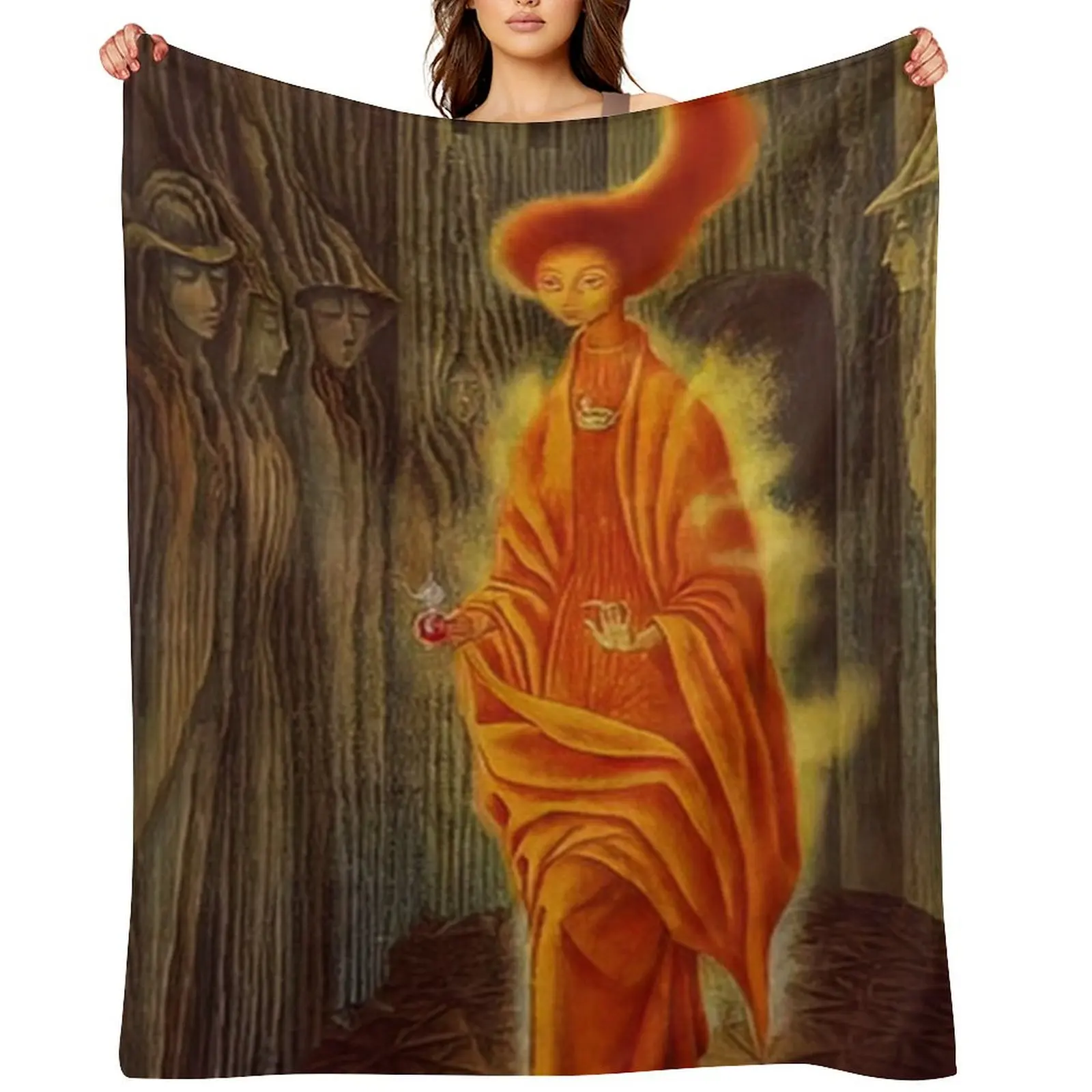 The Call by Remedios Varo Throw Blanket Nap Travel Blankets For Bed Sofa Quilt Blankets