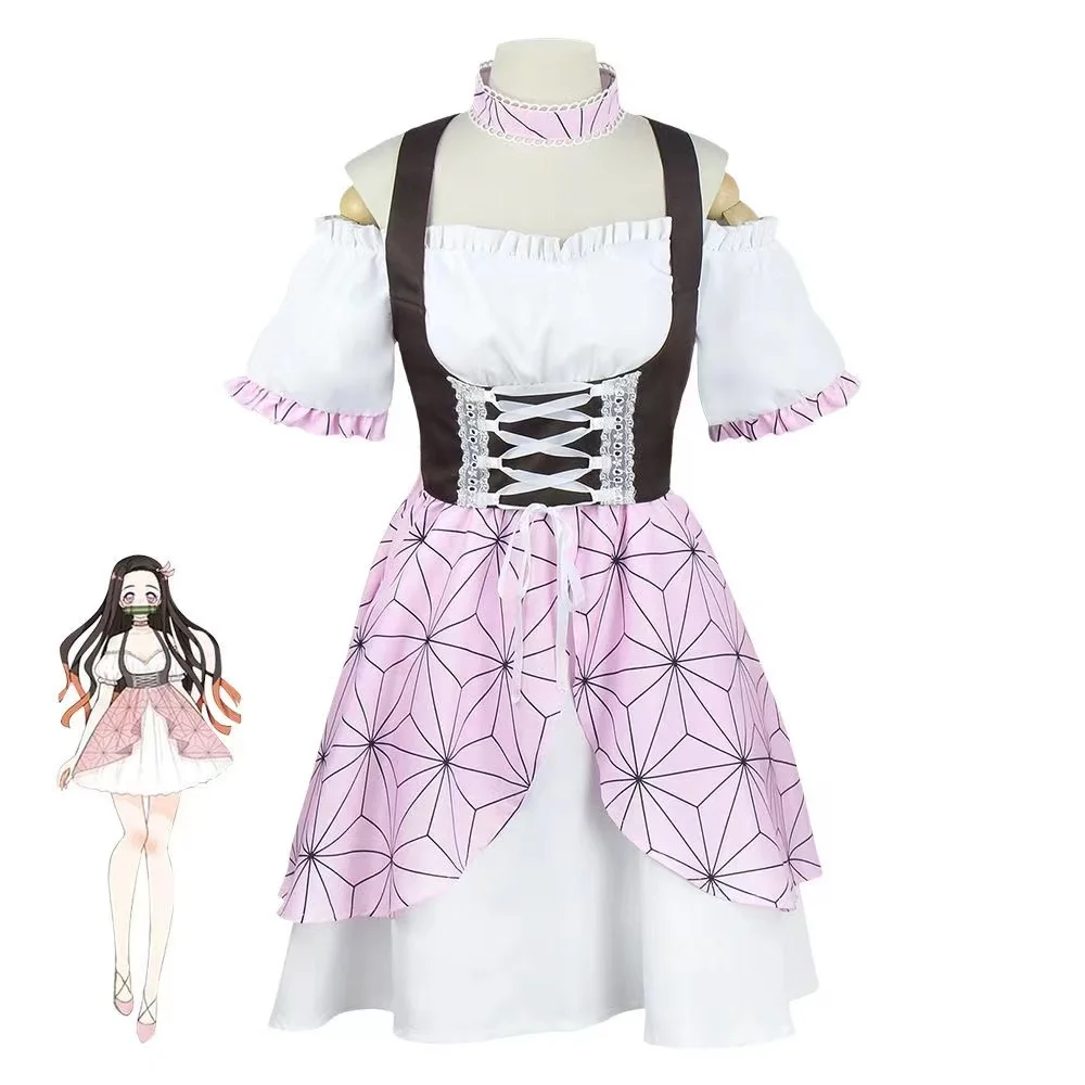 

Cosplay costumes anime cos costume Kamado bean Lolita dress cosplay show costume women's wear