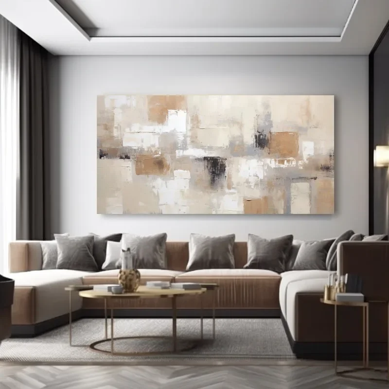 Large-sized 1pc frameless Canvas Painting Large Modern Abstract Canvas Wall Art , Frameless Painting for Living Room, Bedroom, O
