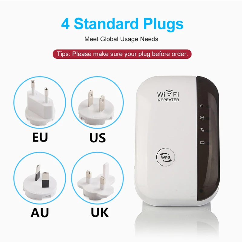 300Mbps WiFi Repeater WiFi Extender Router WiFi Signal Amplifier Wireless Wi Fi Booster Long Range Wi-Fi Repeater Access Point