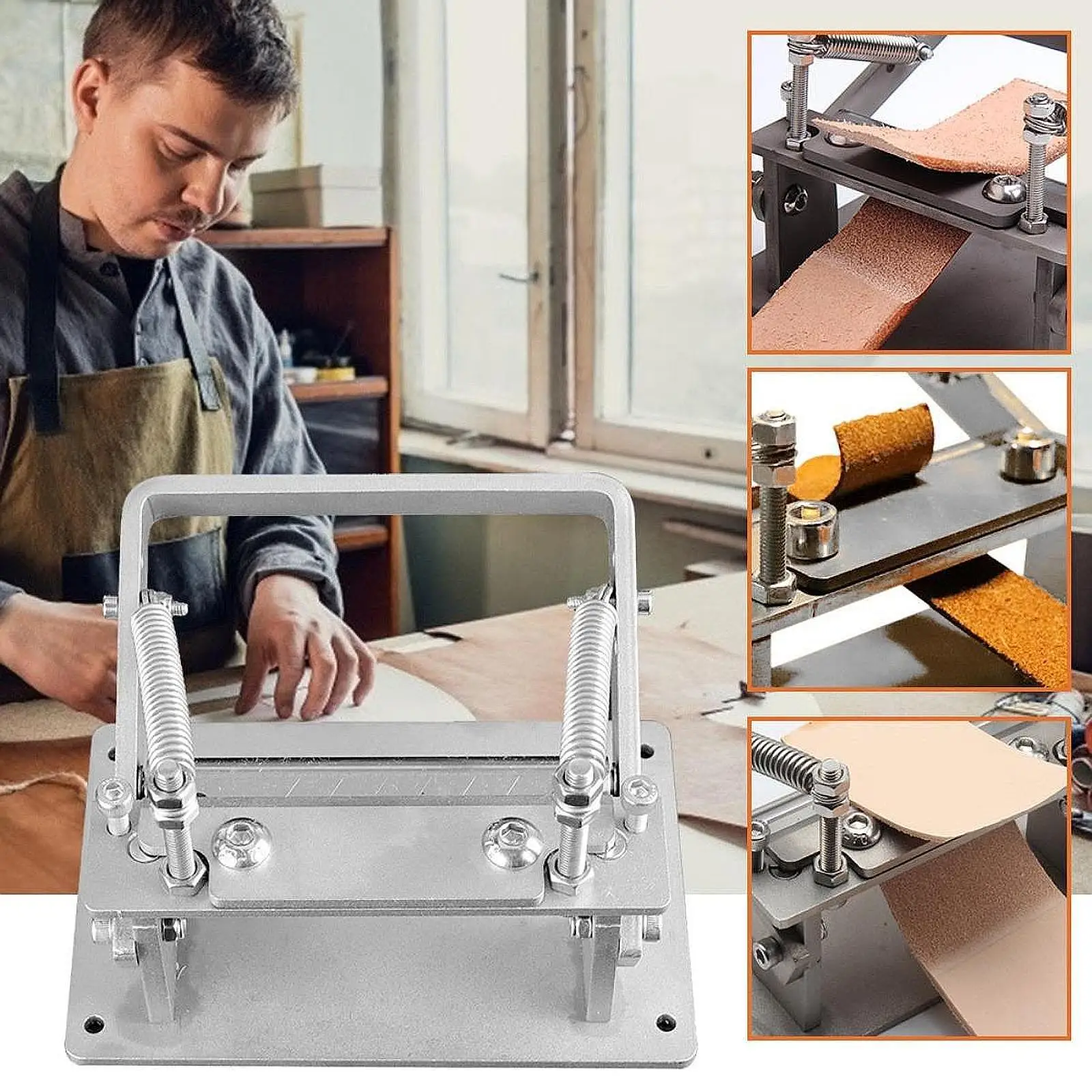 Leather Skiver Splitter Leather Peeling Machine Working Accessories Manual Leather Skiving Machine Leather Edge Skiving Tool