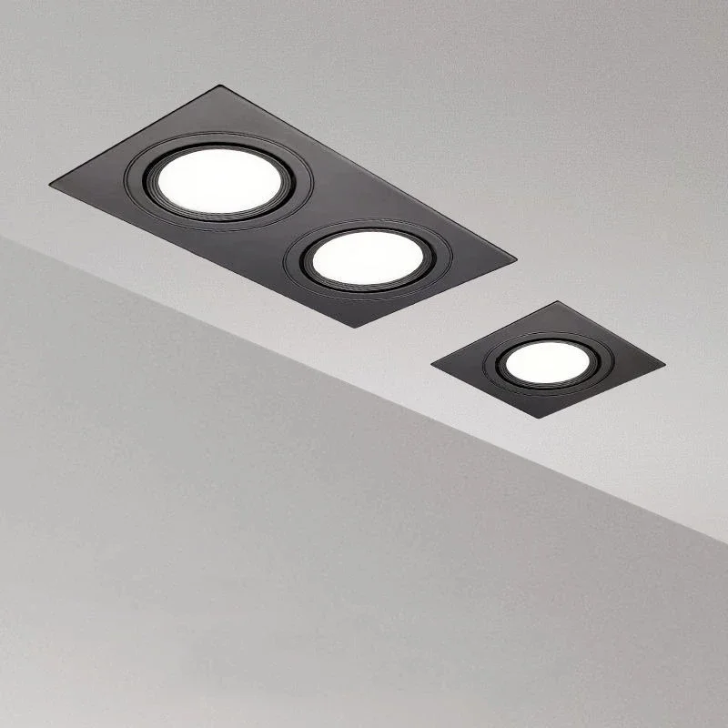 Spot lumineux LED encastrable avec technologie COB, éclairage d'intérieur, luminaire décoratif de plafond, idéal pour une chambre d'hôtel, 7/12/15/30W, AC 220V