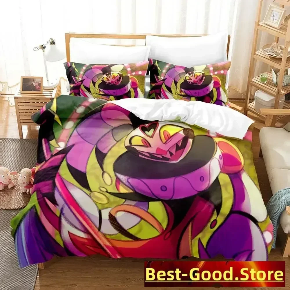 

2023 Anime Fizzarolli Boss Printed Bed Set Duvet Cover Pillowcase Bedding Set Bed Linen Sheet Quilt Cover Full Queen King Size