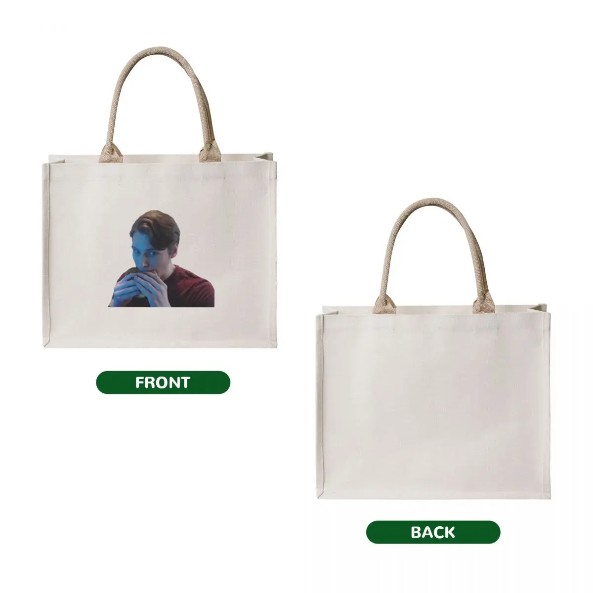 jerma985 burger (shy) Tote Bag tote bags aesthetic Handbags women personalized tote bag Beach bag