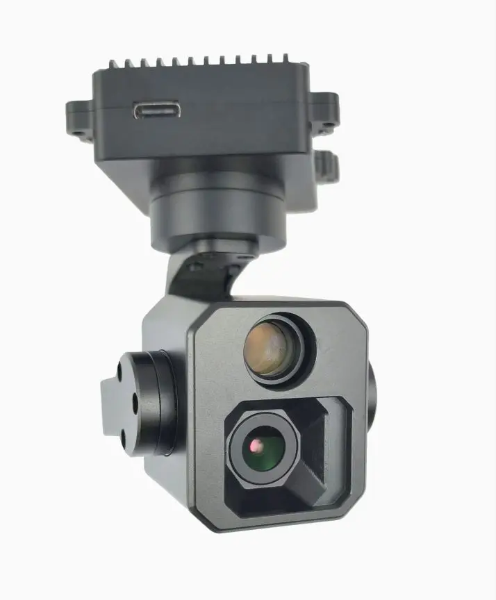 

8MP 4K + 2MP 1080P Two EO Cameras 3-axis Gimbal Camera Support Ground Control App AI Tracking For VTOL/Cheap Popular