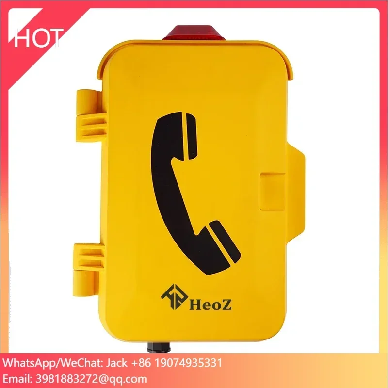 2023 New PABX Telephone System IP65 IP67 Corded Telephones Weather Proof SIP Phone For Mine