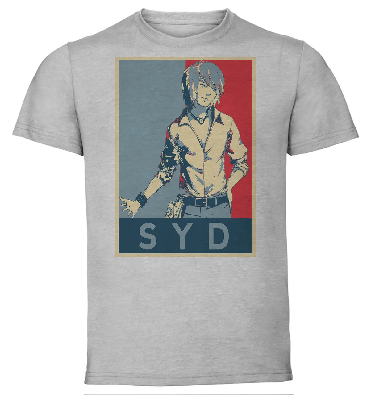 T-Shirt Unisex Grey Propaganda Gravity Rush Syd