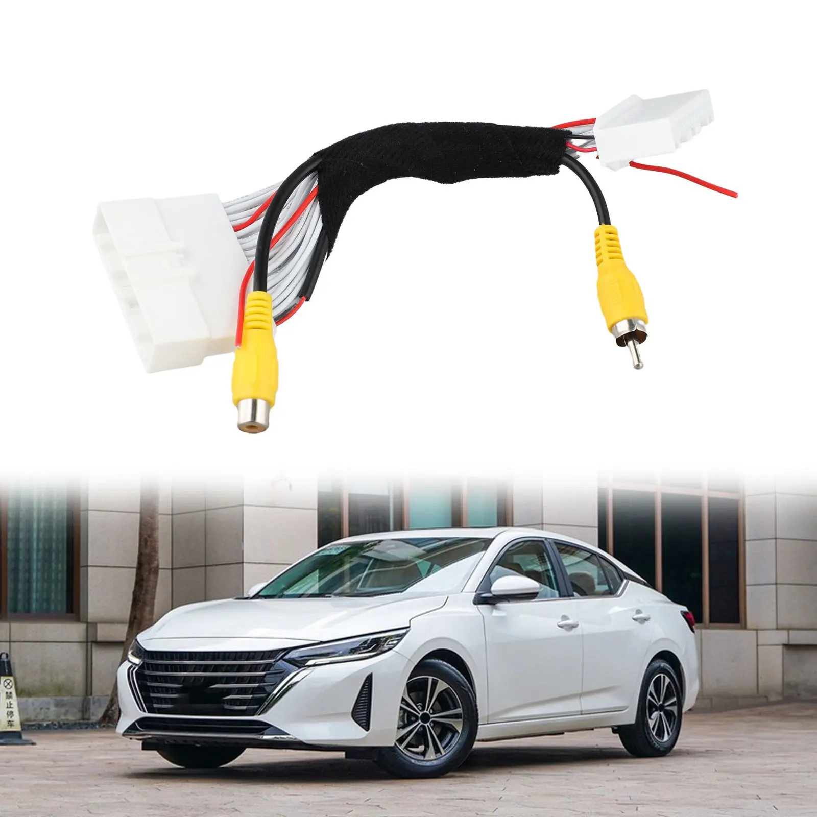 40Pin Harness Cable for RCA Input and Reverse Camera Function for Nissan Sylphy 2018 2019 Confirm Needs Before Purchase