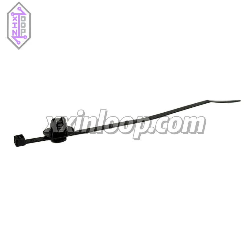 156‐01464 T50RFTOVAL‐A‐PA66HS/PA66HIRHS‐BK Кабельная стяжка с овальным отверстием из ели, длина 200 мм, ширина 4,6 мм.