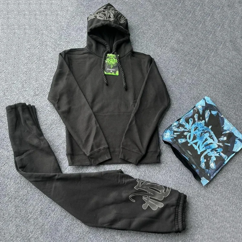 

Men Fashion Hip Hop Brand Quality Cotton Casual Tracksuits Y2K High Street Women Hoodies Pants Sportswear Tops Sports Trousers