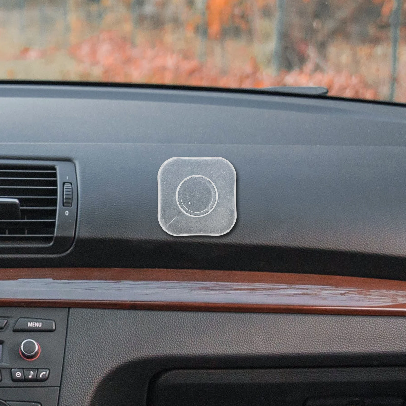 

2pcs Phone Holder Nano Pad Transparent Silica Strong Adhesive Reusable Traceless Car AntiSlip MultiUse Sticker Small