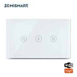 Zemismart US Curtain Switch Tuya WiFi Smart Life APP Voice Control by Alexa Google Home For Rolling Shutter Slide Garage