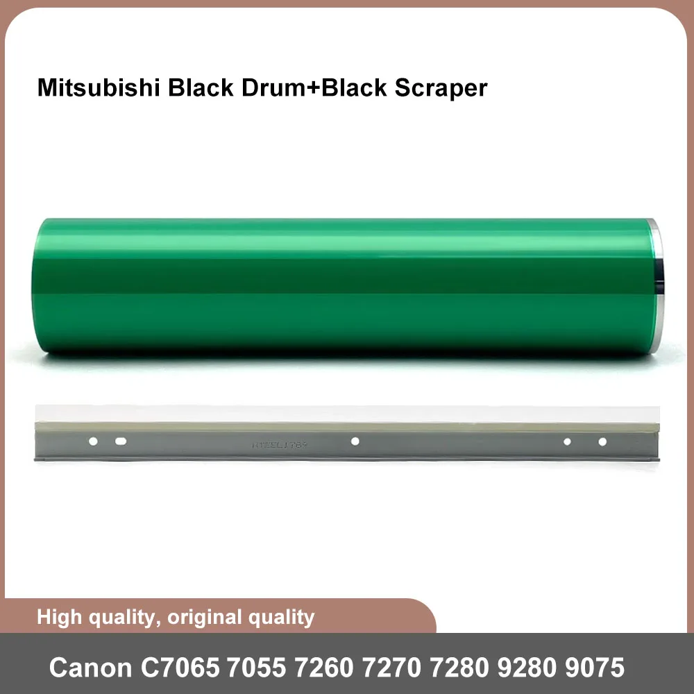 

1SET Mitsubishi Black Drum+Black Scraper suitable for Canon 7055 7065 7260 7270 7580 7565 9065 9075 9280 9270 long life