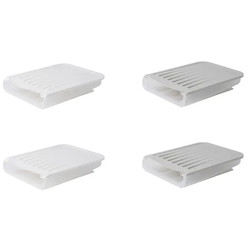 

AEE4-Egg Box Transparent Egg Dispenser Refrigerator Crisper Egg Basket Storage Container Kitchen Storage Box