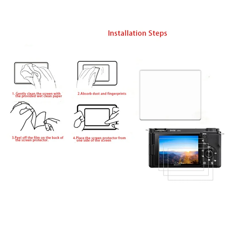 For Lumix S5 S1H LX100 S1 S1R GX9 GH6 GH5 Tempered Glass Protector Camera LCD Screen Cover Anti-scrach Camera Screen Protection