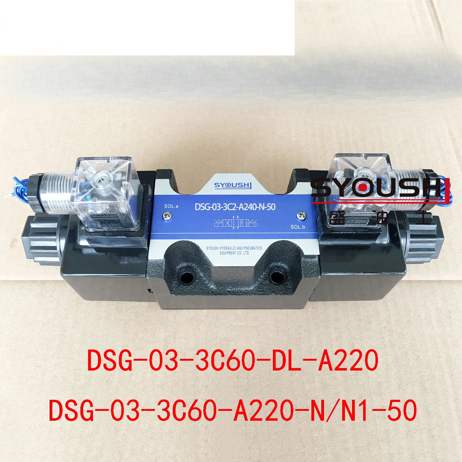 

Electromagnetic directional valve DSG-03-3C60-DL-A220, DSG-03-3C60-A220-N/N1-50 in stock